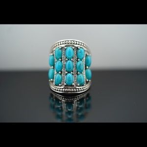 Sterling silver and turquoise ring